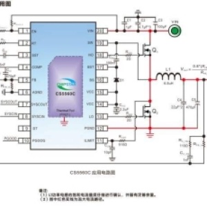 CS5560：具有宽占空比范围的100V同步降压DCDC控制器