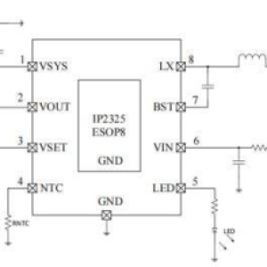 IP2325：15W@93%高效率，5V输入双节锂电池充电IC