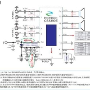 CS8389、CS8390：内置升压,防破音,AB/D,2×6.6W立体音频功率放大器