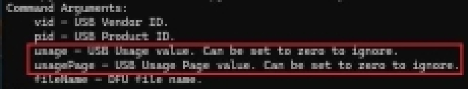 关于HidDfuCmd（Qualcomm）参数的问题