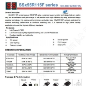 SSY55R115FTR、SSF55R115FTH、SSE55R115FT 希力微SJ MOS代理经销